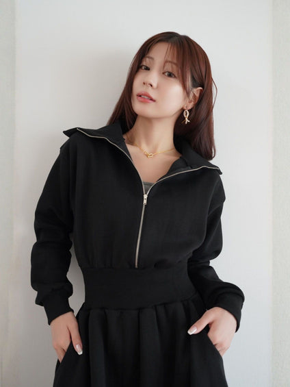 Sweat Rib Onepiece［under150cmさんにもオススメ］≪手洗い可能≫