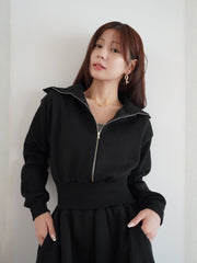 Sweat Rib Onepiece［under150cmさんにもオススメ］≪手洗い可能≫