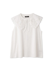 セパレートスカラップレースカラープルオーバー