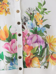 ビッグフラワーブーケカーディガン