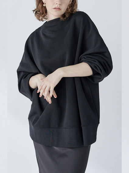 Edge neck sweater【日本製】≪手洗い可能≫