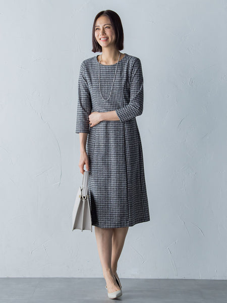 ハイテンションツィードプリントワンピース