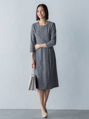 ハイテンションツィードプリントワンピース