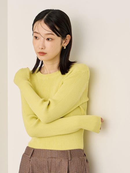 調温クルーネックニット≪手洗い可能≫