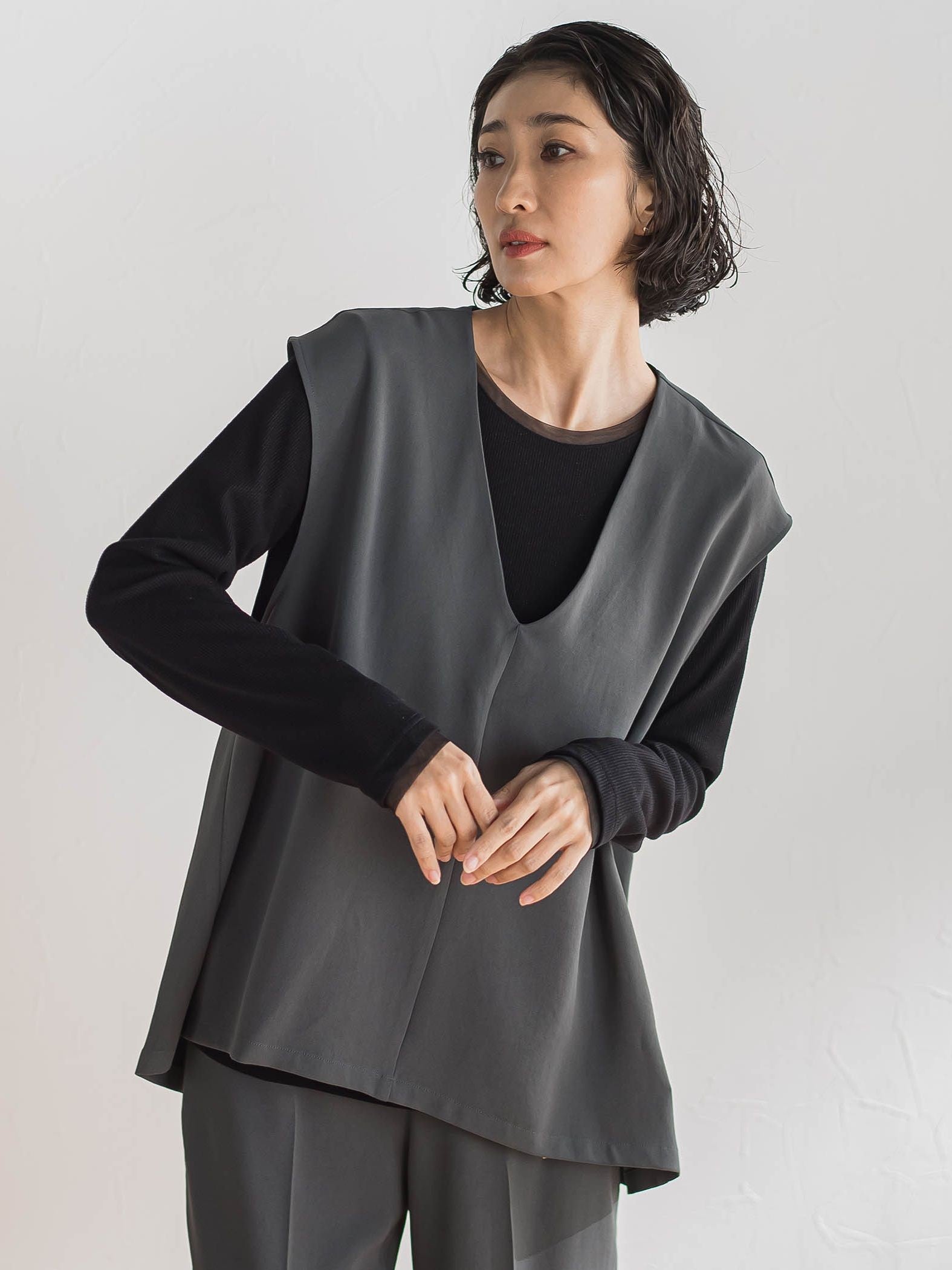 ラメテレコカットソー