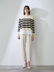 サイドスリットニット×ペプラムヘムインナーSET