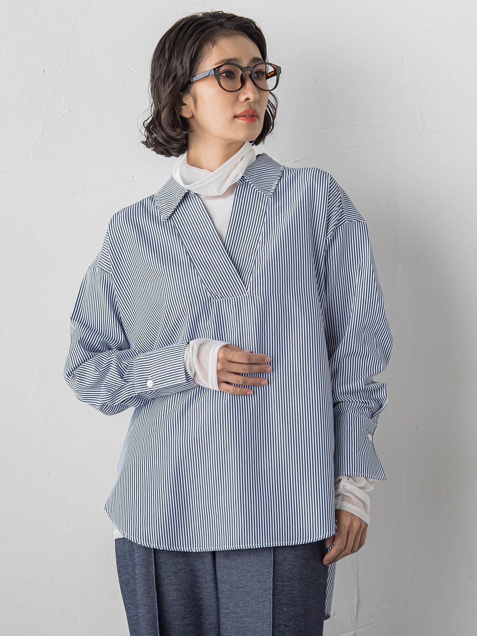 【WEB限定】”3コーデが叶う2点セット”ニット×シャツ