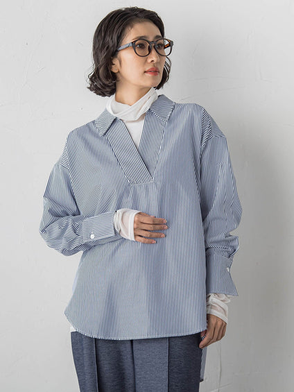 【WEB限定】”3コーデが叶う2点セット”ニット×シャツ