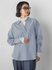 【WEB限定】”3コーデが叶う2点セット”ニット×シャツ