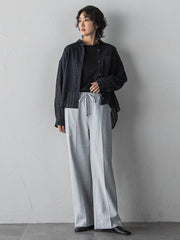 シアーサッカーストライプシャツ