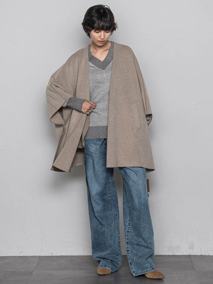 今日の気分で着回せるリバーシブルニット≪手洗い可能≫