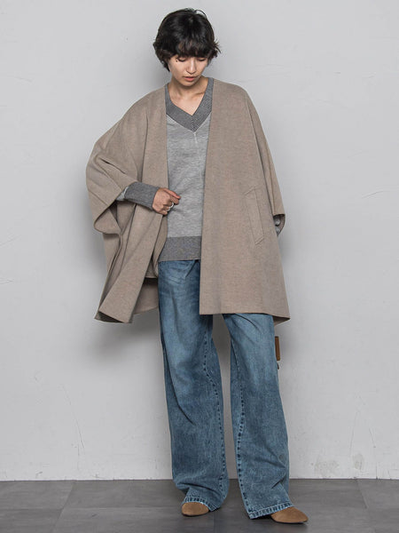 今日の気分で着回せるリバーシブルニット≪手洗い可能≫