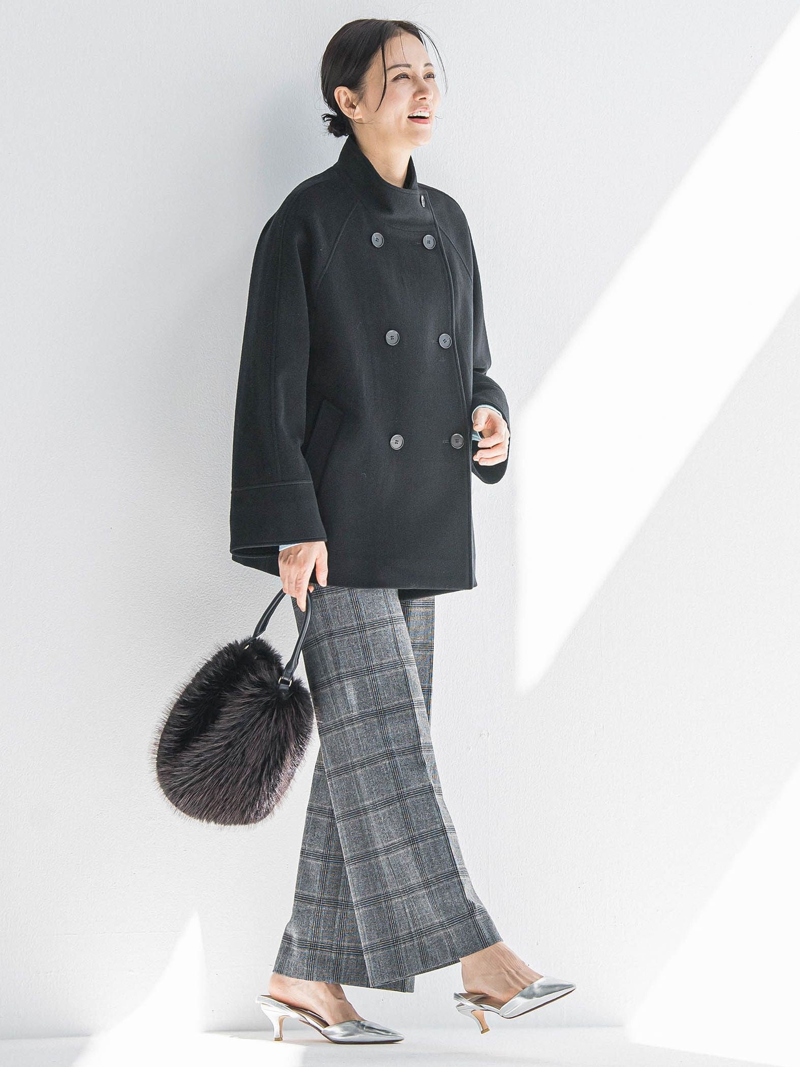 両面起毛ワイドパンツ≪WEB限定13号/洗える/セットアップ対応≫