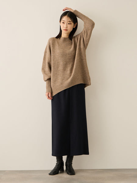 ウールライクストレッチIラインスカート≪手洗い可能≫