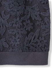 オーガンジー刺繍ミラノリブブルゾン≪手洗い可能≫