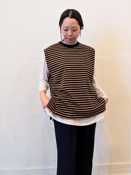 《予約販売》crew neck vest　【日本製】