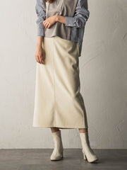 ジョーゼットダンボールAラインスカート≪セットアップ対応/洗濯機で洗える≫