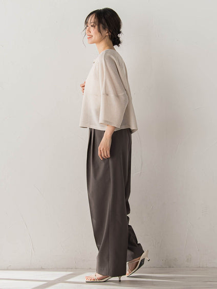ラメッシュブラウス