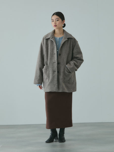 ソフトニットメルトンIラインスカート≪手洗い可能≫