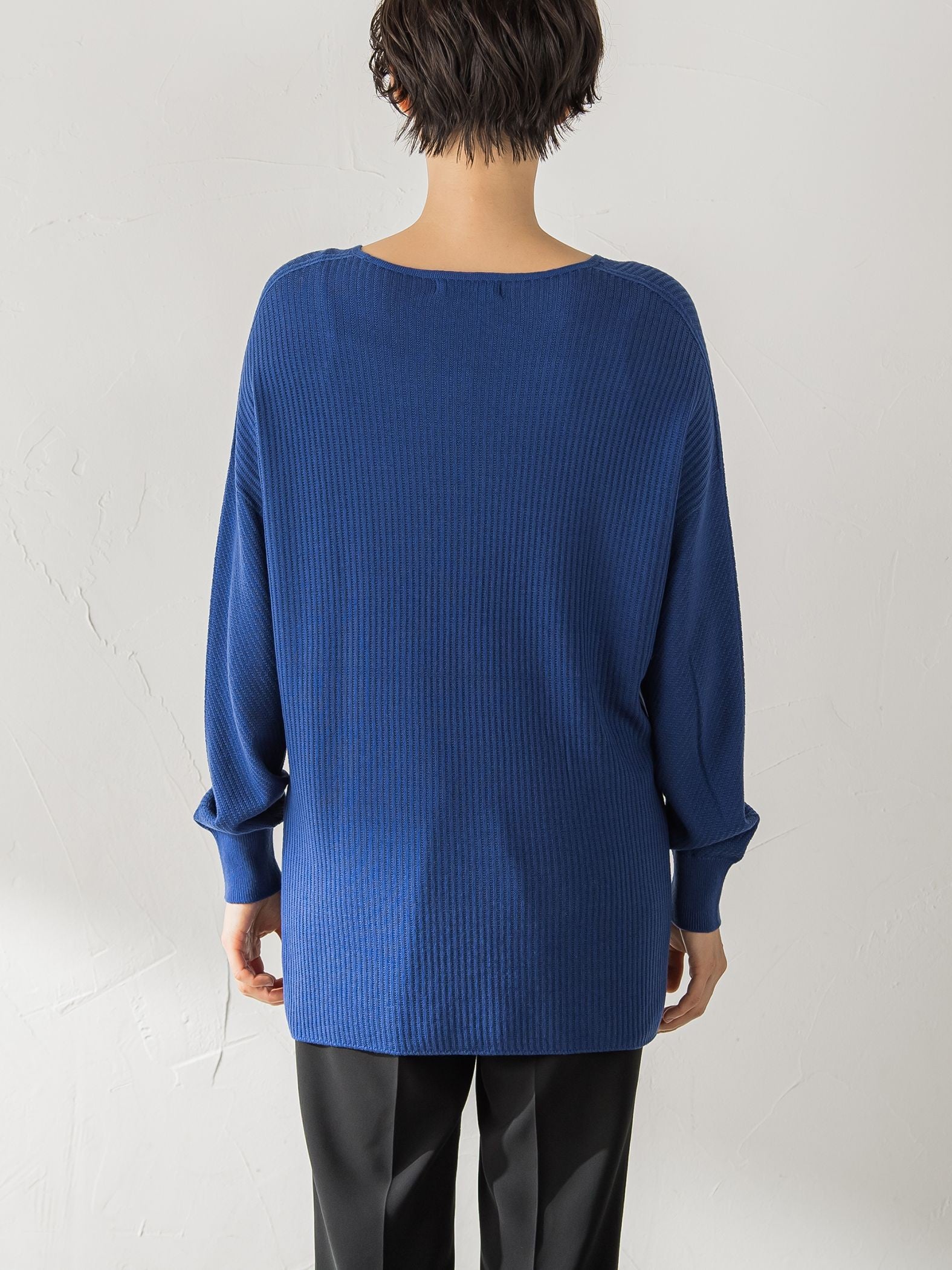 【WEB限定サイズあり】【洗えるニット】ECOCUWOOL Vネックニットプルオーバー≪シワになりにくい≫