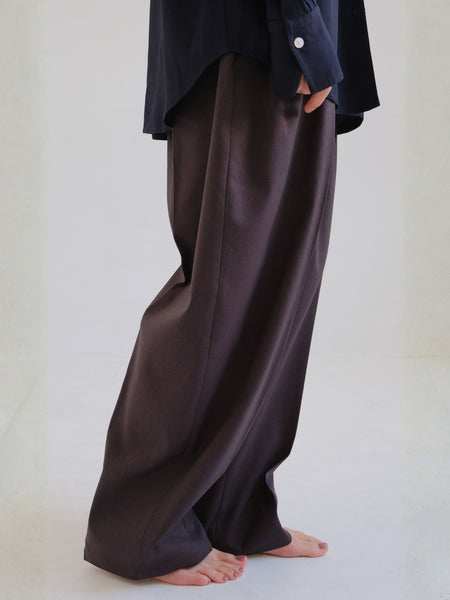 Bicolor curve pants【日本製】≪手洗い可能≫