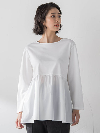 【大きいサイズ】ペプラムカットソー