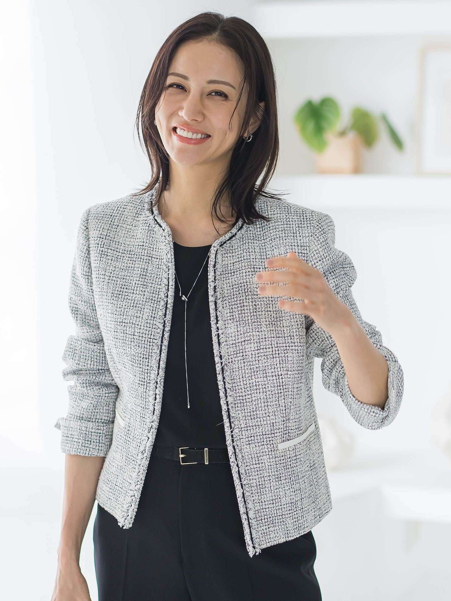 ストレッチツイードジャケット