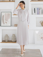 【WEB限定 13号】ボウタイフォーマルワンピース≪洗える≫