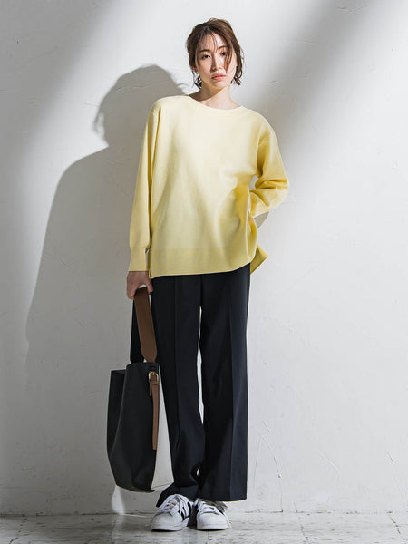 【WEB限定】シェルタリングワイドパンツ≪洗濯機で洗える≫