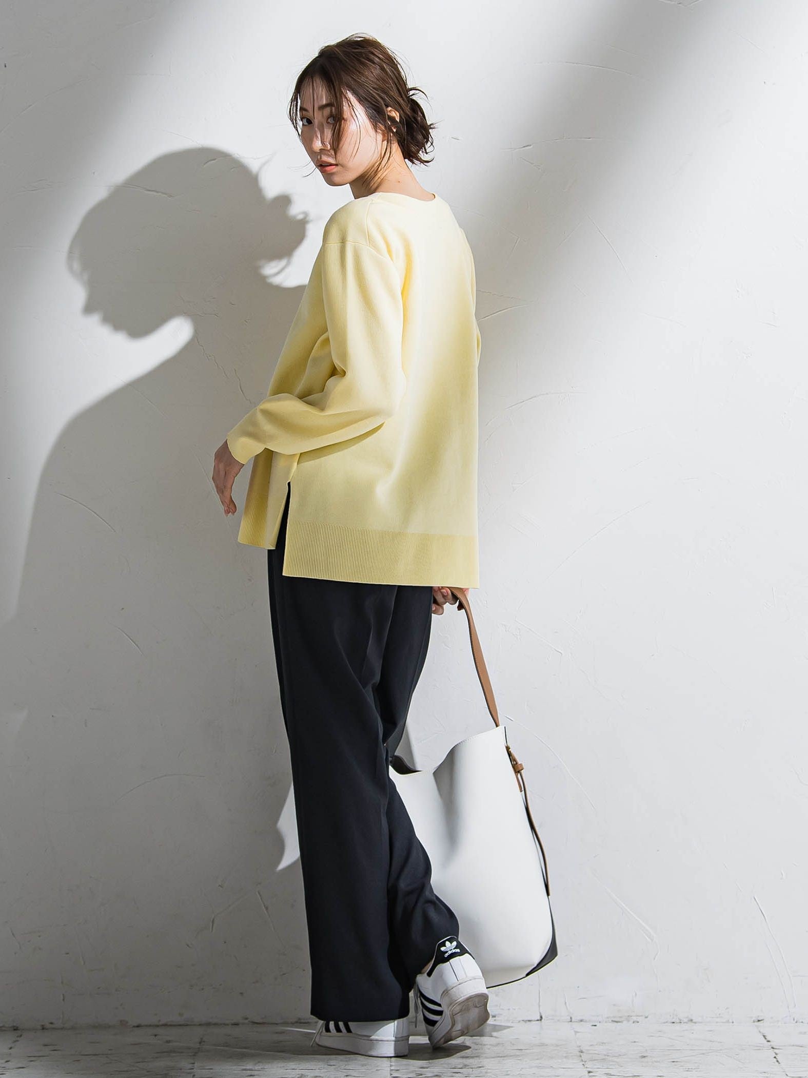 【WEB限定】シェルタリングワイドパンツ≪洗濯機で洗える≫
