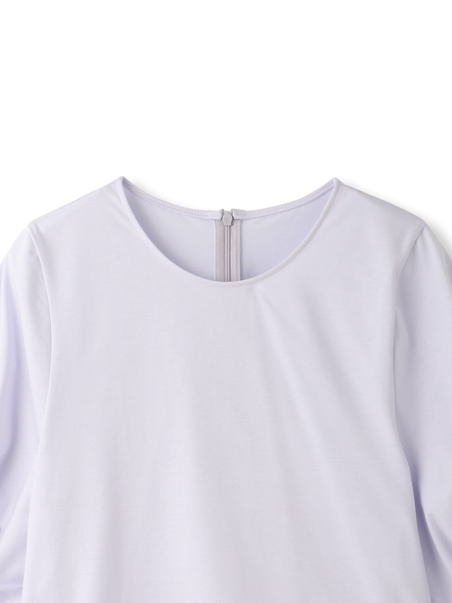 【WEB限定】きれいめハーフスリーブカットソー ≪接触冷感／洗濯機OK≫