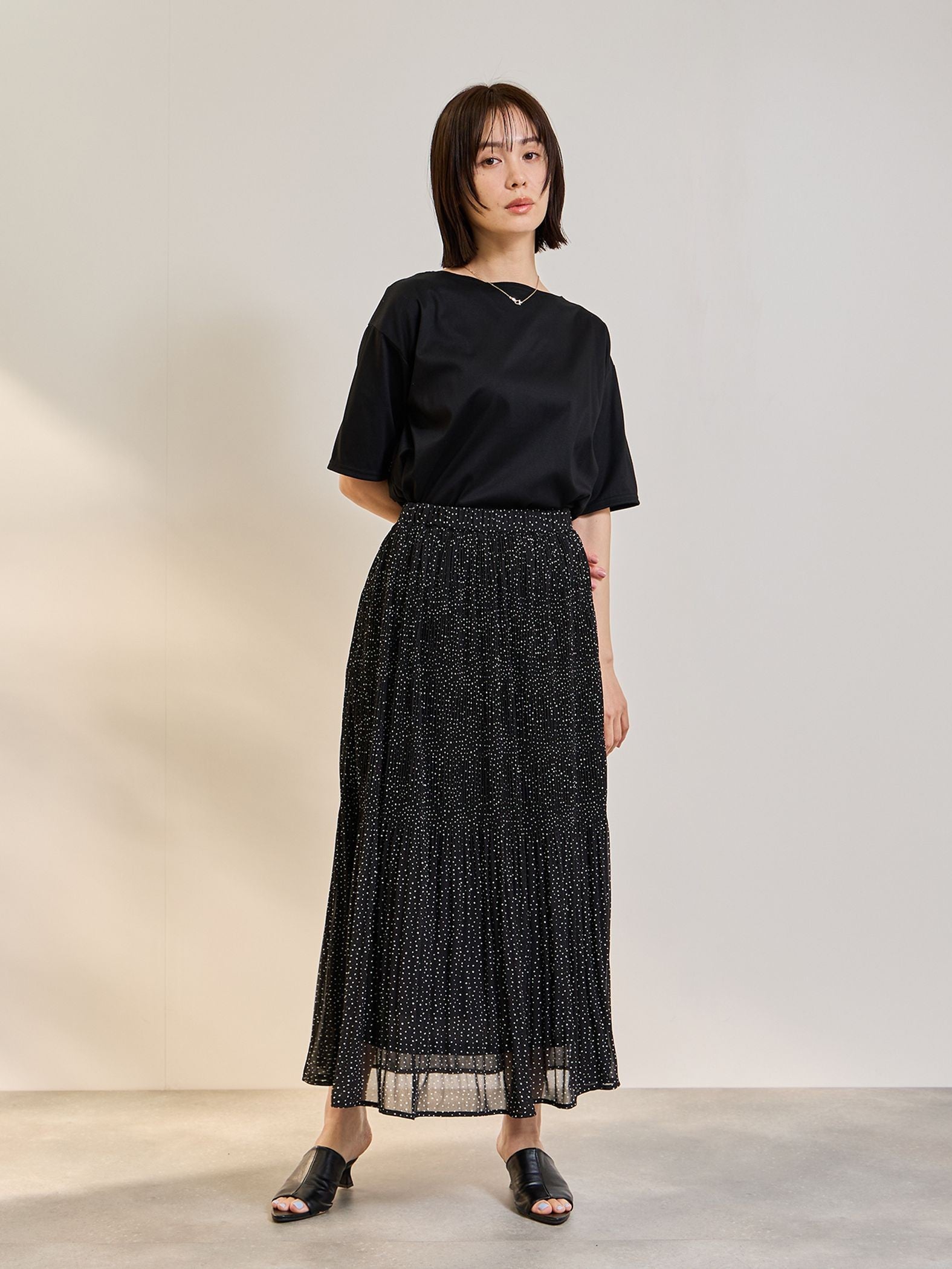 《予約》【連休。涼。軽やかに。】ボートネックT《汗じみ軽減 / 接触冷感》