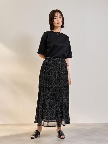 《予約》【連休。涼。軽やかに。】ボートネックT《汗じみ軽減 / 接触冷感》