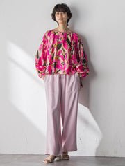 IPEKERフラワープリントフレアブラウス