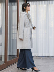 【大きいサイズ】パーテーションダウンロングコート