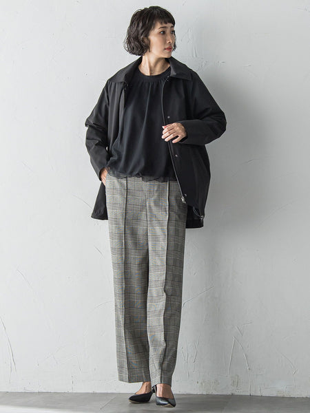 【WEB限定】”ウエストゴムで快適”ワイドパンツ≪洗濯機で洗える≫
