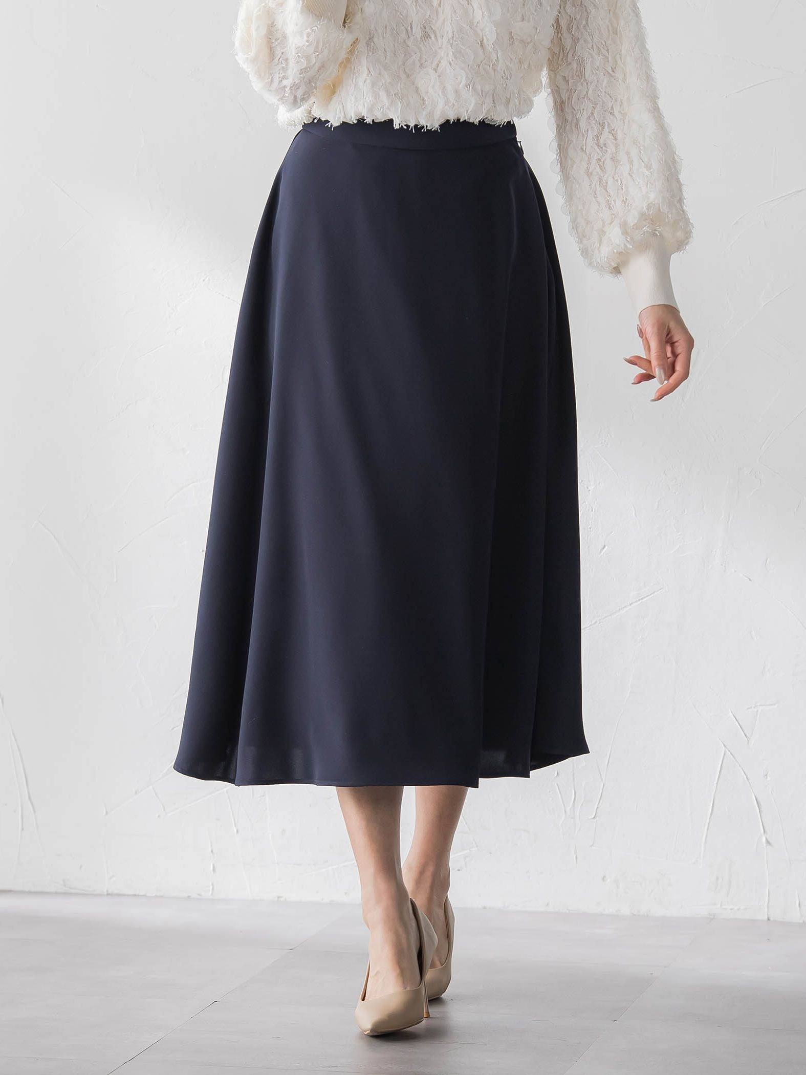 ダブルサテンスカート