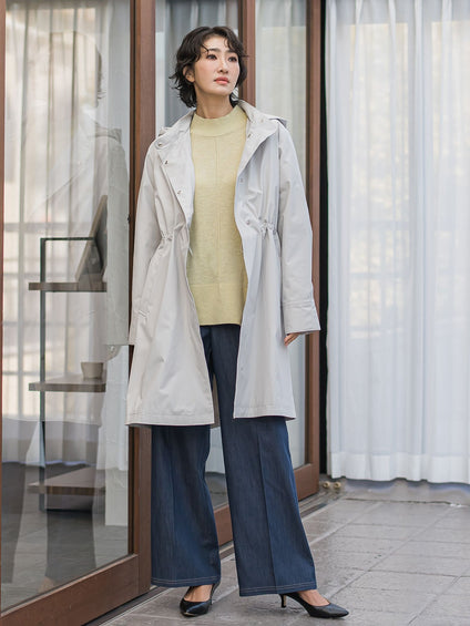 【大きいサイズ】パーテーションダウンロングコート