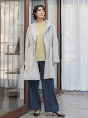 【大きいサイズ】パーテーションダウンロングコート