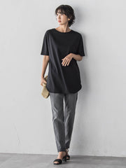 【WEB限定/大きいサイズ】”細身パンツも怖くない”Tシャツチュニック