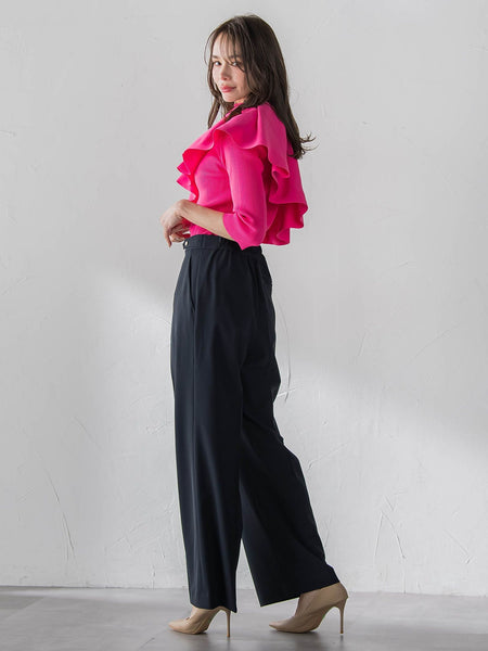 美シルエットワイドパンツ