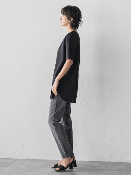 【WEB限定/大きいサイズ】”細身パンツも怖くない”Tシャツチュニック