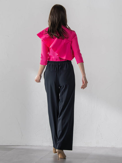 美シルエットワイドパンツ