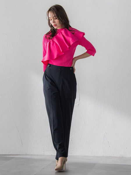 美シルエットワイドパンツ