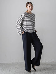 ノンウールツィードパンツ≪洗濯機で洗える/セットアップ対応≫