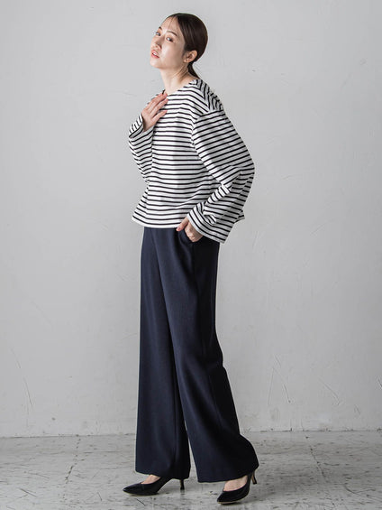 ノンウールツィードパンツ≪洗濯機で洗える/セットアップ対応≫