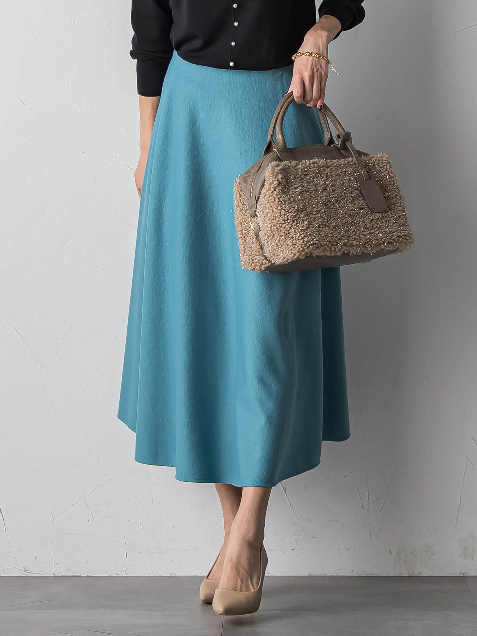 メルトンサーキュラースカート