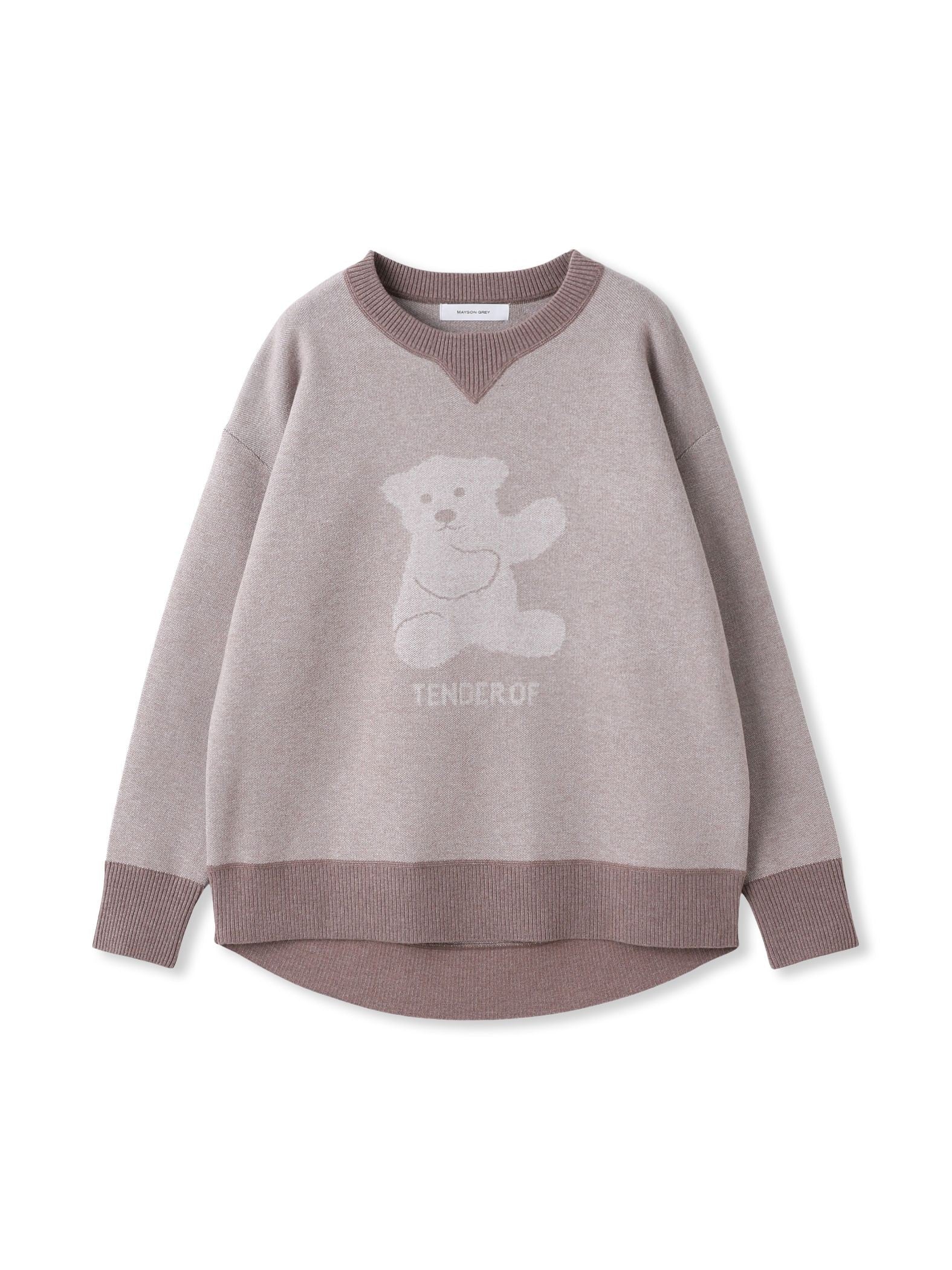 BEARジャカードニット≪手洗い可能≫