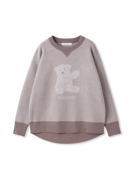 BEARジャカードニット≪手洗い可能≫