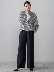 ノンウールツィードパンツ≪洗濯機で洗える/セットアップ対応≫